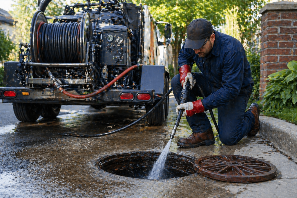 drain line jetting in Dubai