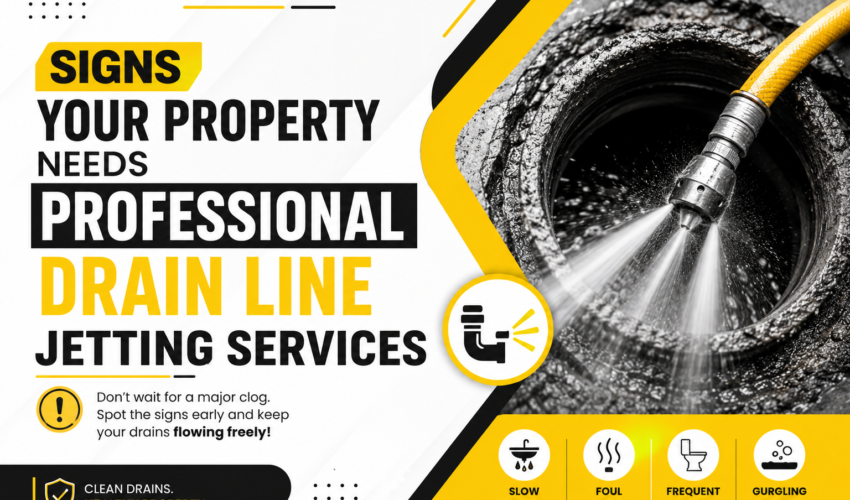 drain line jetting services in Dubai